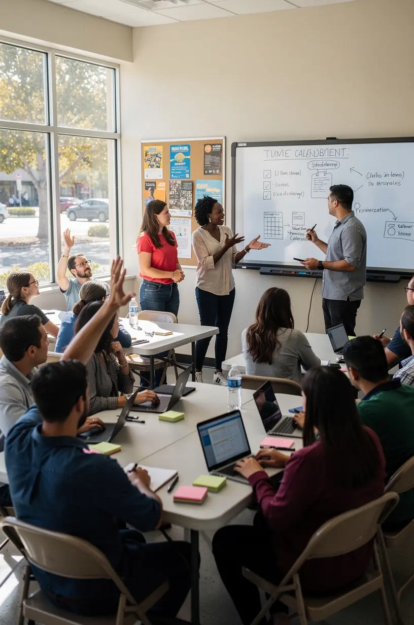 Professional team collaboration