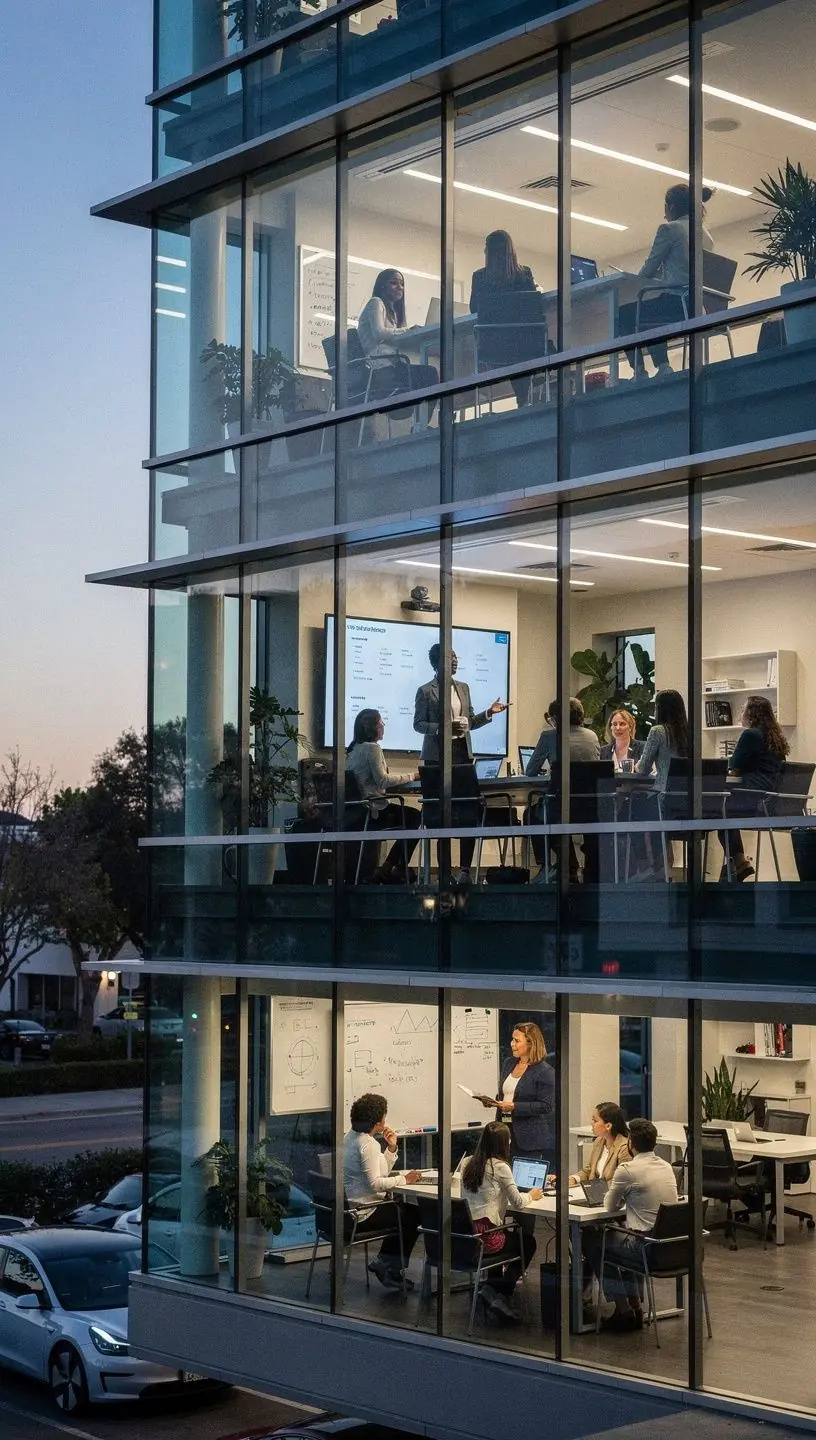 Professional business solutions illustration